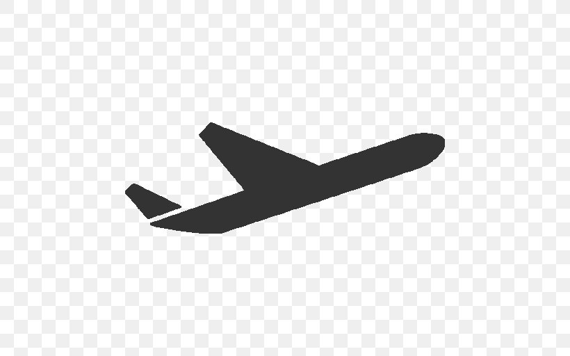 Airplane Flight Airline Ticket Clip Art, PNG, 512x512px, Airplane, Aircraft, Airline Ticket, Black And White, Flight Download Free