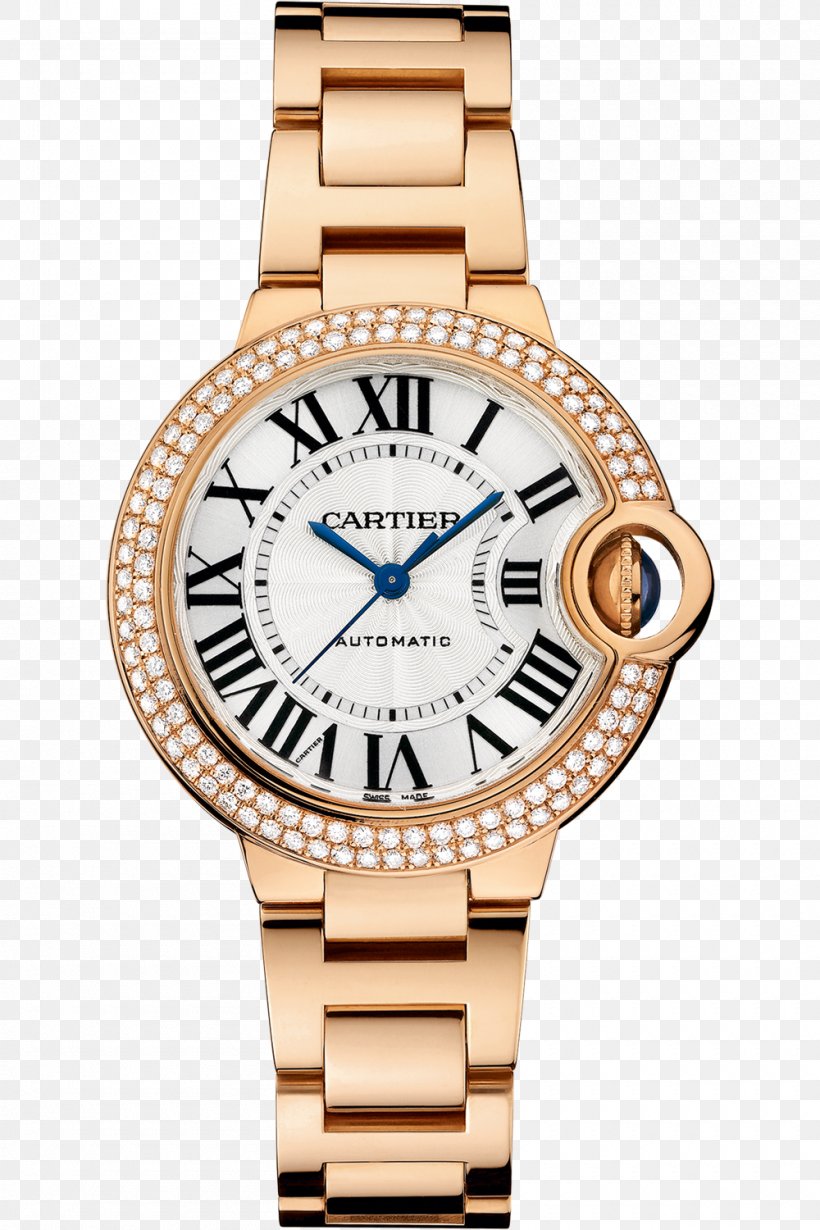 Cartier Ballon Bleu Automatic Watch Diamond, PNG, 1000x1500px, Cartier Ballon Bleu, Automatic Watch, Brand, Brilliant, Cabochon Download Free