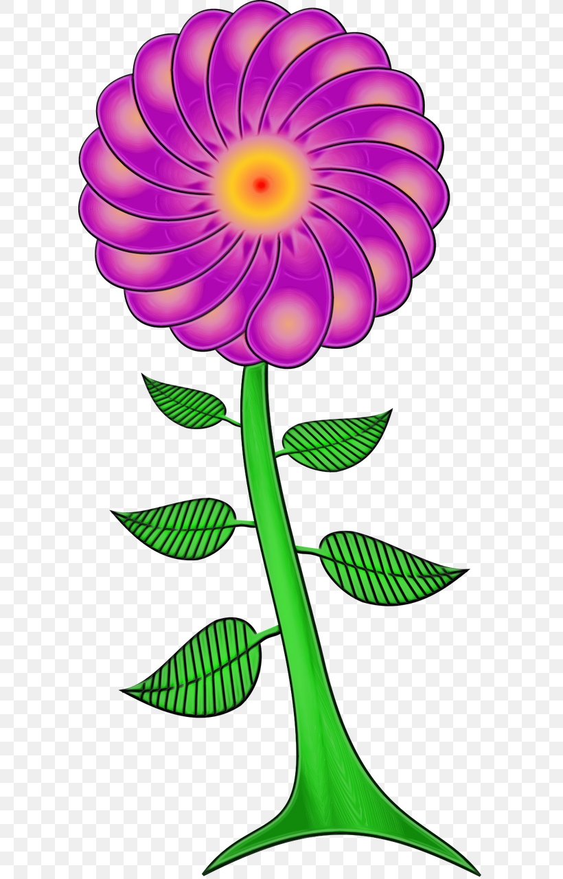 Flower Clip Art Plant Petal Pink, PNG, 640x1280px, Watercolor, Flower, Flowering Plant, Paint, Pedicel Download Free