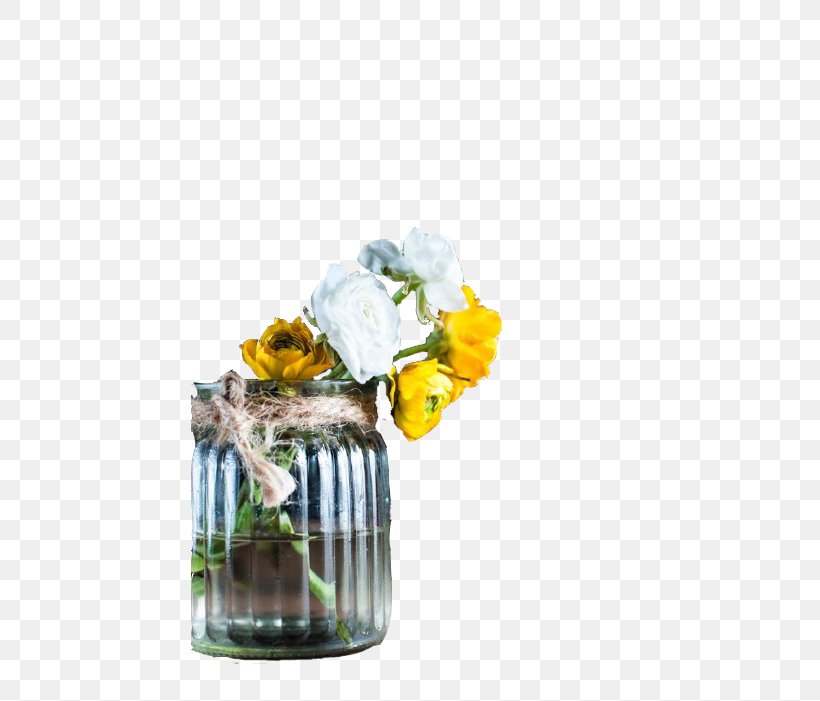 Glass Bottle Vase Floral Design Yellow, PNG, 440x701px, Glass Bottle, Bottle, Cut Flowers, Drinkware, Flavor Download Free
