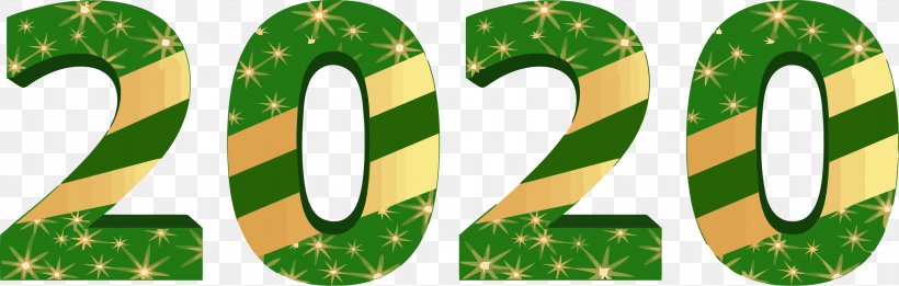 Happy New Year 2020 Happy 2020 2020, PNG, 2999x957px, 2020, Happy New Year 2020, Candy Cane, Christmas, Green Download Free
