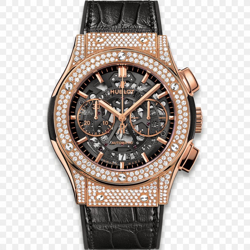 Hublot Automatic Watch Chronograph Bracelet, PNG, 1000x1000px, Hublot, Automatic Watch, Bling Bling, Bracelet, Brand Download Free