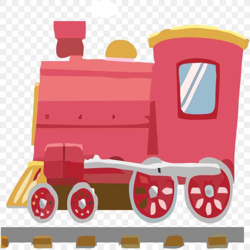 Train Clip Art, PNG, 1004x1004px, Train, Mode Of Transport, Red, Toy, Vecteur Download Free