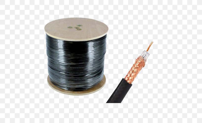 RG-6 Coaxial Cable Electrical Cable RG-59 Cable Television, PNG, 500x500px, Coaxial Cable, American Wire Gauge, Cable, Cable Television, Closedcircuit Television Download Free