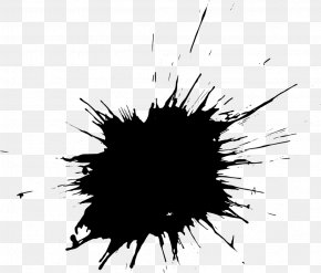 Painting Splatter Film Black And White Clip Art, PNG, 1024x1024px ...