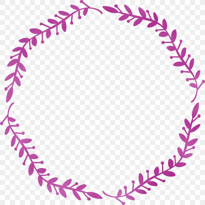 Pink Magenta Line Circle, PNG, 3000x3000px, Floral Frame, Circle, Flower Frame, Line, Magenta Download Free