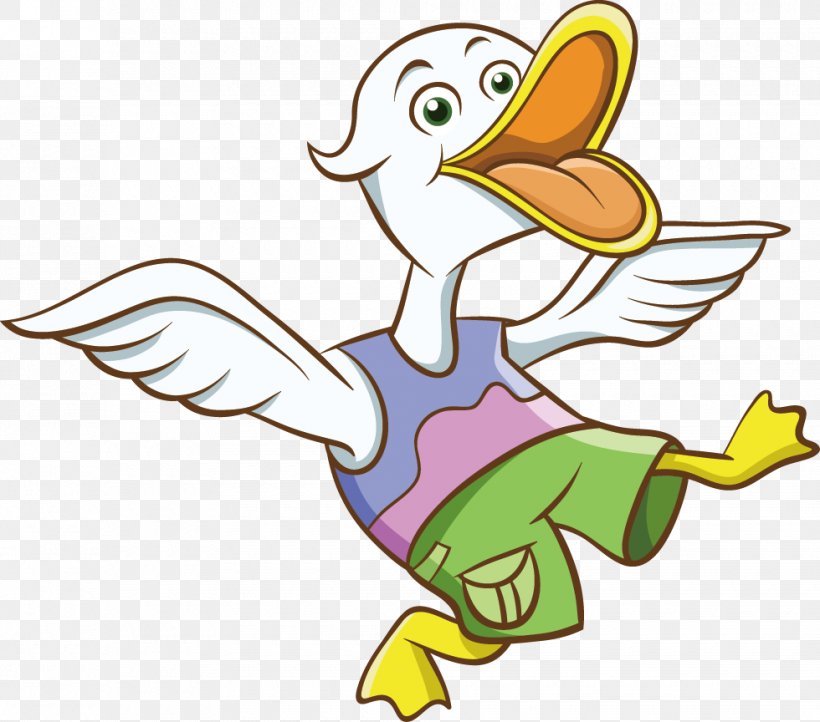 Cartoon Illustration, PNG, 980x864px, Duck, Area, Art, Artwork, Beak Download Free