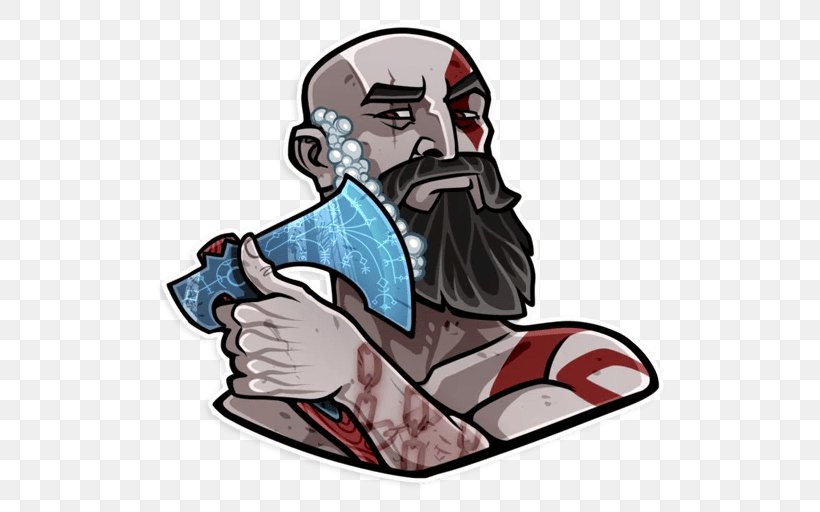 God Of War III Sticker Telegram Electronic Entertainment Expo 2016, PNG, 512x512px, God Of War, Art, Electronic Entertainment Expo 2016, Fictional Character, Gears Of War 4 Download Free