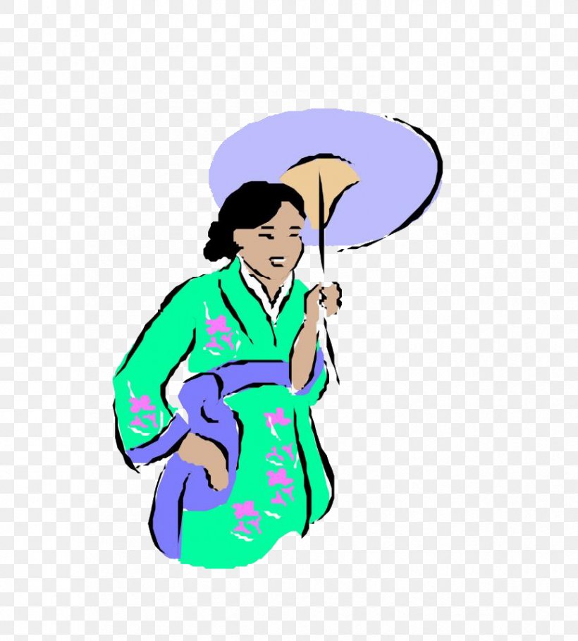 Japan Geisha Woman Illustration, PNG, 864x958px, Japan, Art, Clothing, Geisha, Green Download Free