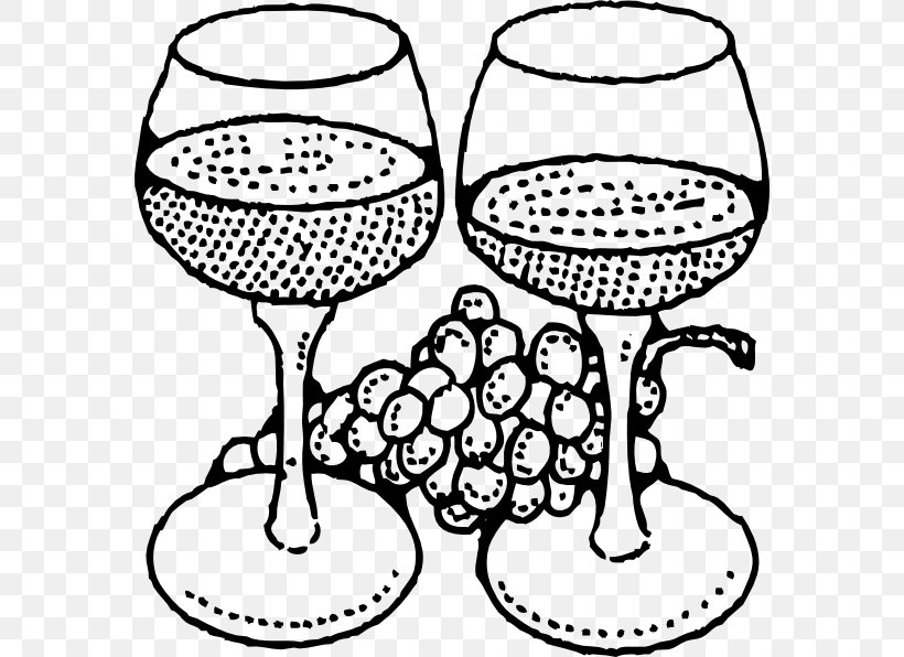 Wine Glass Common Grape Vine Cocktail Coloring Book, PNG, 576x596px, Wine, Artwork, Black And White, Bottle, Champagne Stemware Download Free