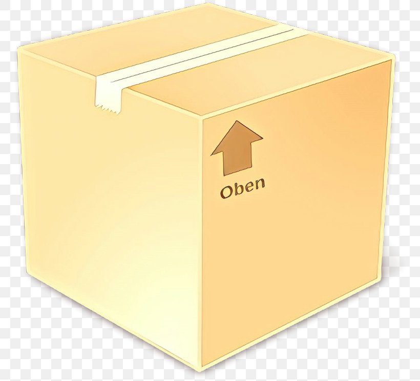 Box Carton Yellow Shipping Box Package Delivery, PNG, 771x743px, Cartoon, Box, Cardboard, Carton, Material Property Download Free