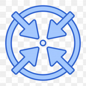 Blue Arrow - Target Symbol With Arrows PNG