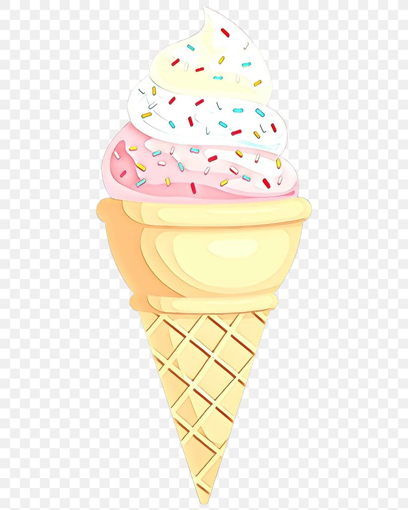 Ice Cream, PNG, 442x1024px, Cartoon, Baking Cup, Cone, Dairy, Dessert Download Free