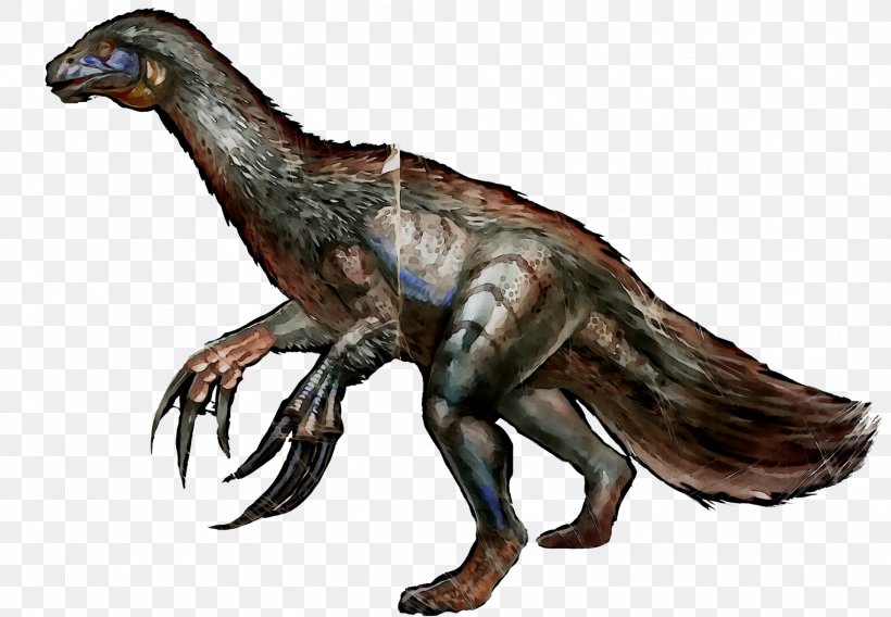 Tyrannosaurus Therizinosaurus ARK: Survival Evolved Gallimimus Spinosaurus, PNG, 2186x1516px, Tyrannosaurus, Animal Figure, Archosaur, Ark Survival Evolved, Claw Download Free