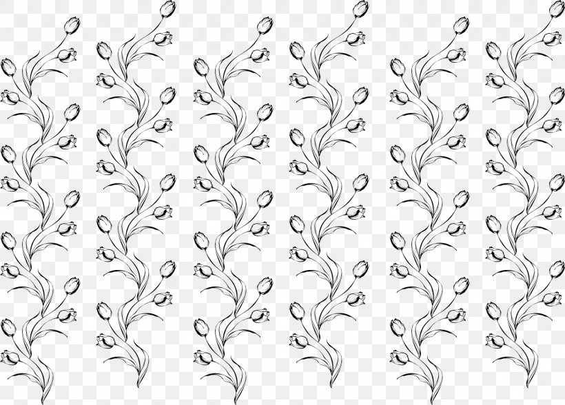 Vector Tulip Shading 1, PNG, 1537x1104px, Black And White, Animal, Black, Monochrome, Pattern Download Free