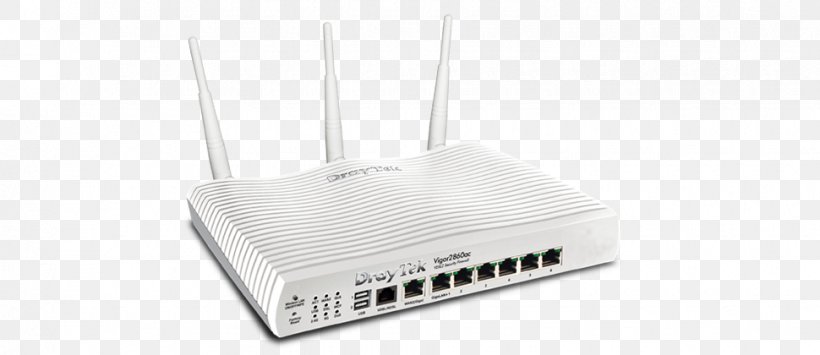 DrayTek Router VDSL Gigabit Ethernet G.992.5, PNG, 970x420px, Draytek, Draytek Vigor2860, Dsl Modem, Electronics, Gigabit Ethernet Download Free