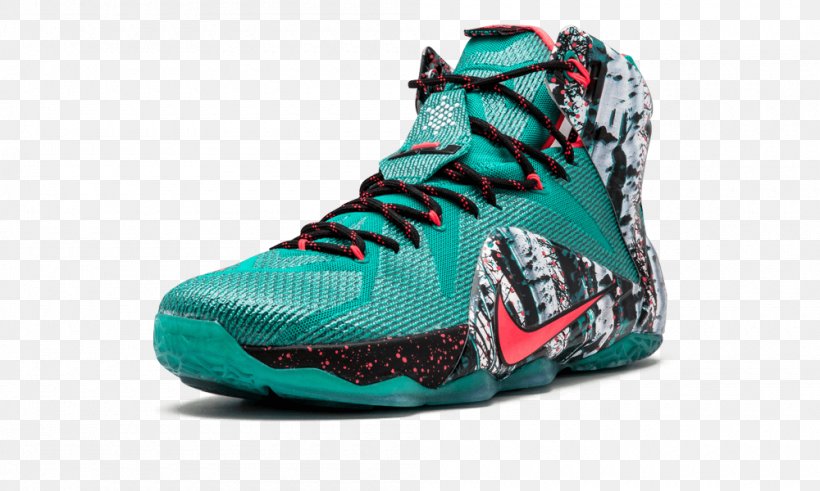 Sports Shoes Men's Nike Lebron 12 Xmas Akron Birch Basketball Shoes, PNG, 1000x600px, Sports Shoes, Aqua, Athletic Shoe, Basketball, Basketball Shoe Download Free