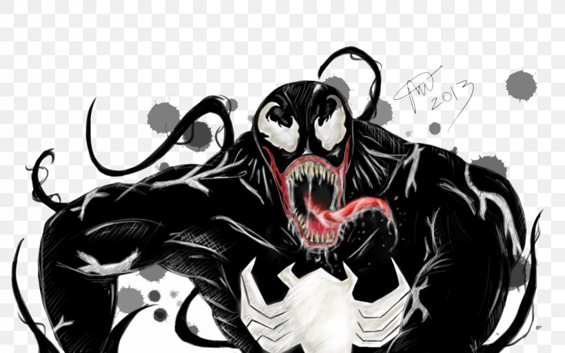 Venom Wallpaper, PNG, 1131x707px, Venom, Art, Black And White, Display Resolution, Fiction Download Free