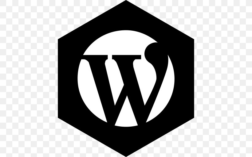 WordPress.com Web Development Theme, PNG, 512x512px, Wordpress, Area, Black, Black And White, Blog Download Free