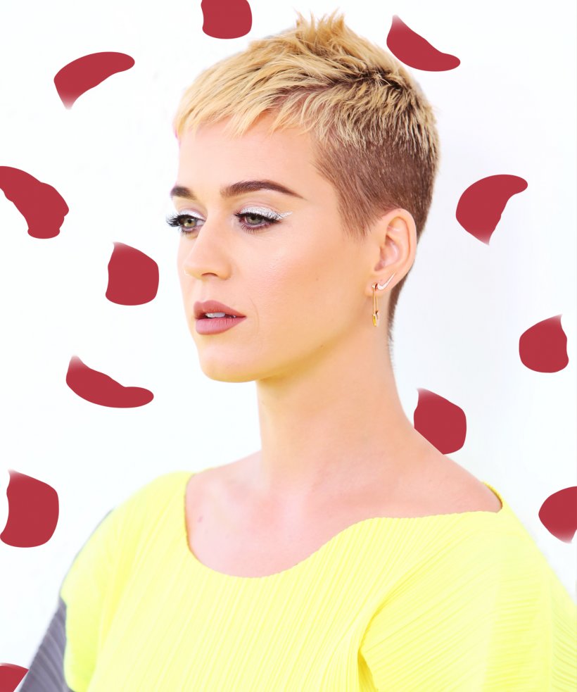 Katy Perry Hairstyle Pixie Cut Fashion, PNG, 2000x2400px, Watercolor, Cartoon, Flower, Frame, Heart Download Free