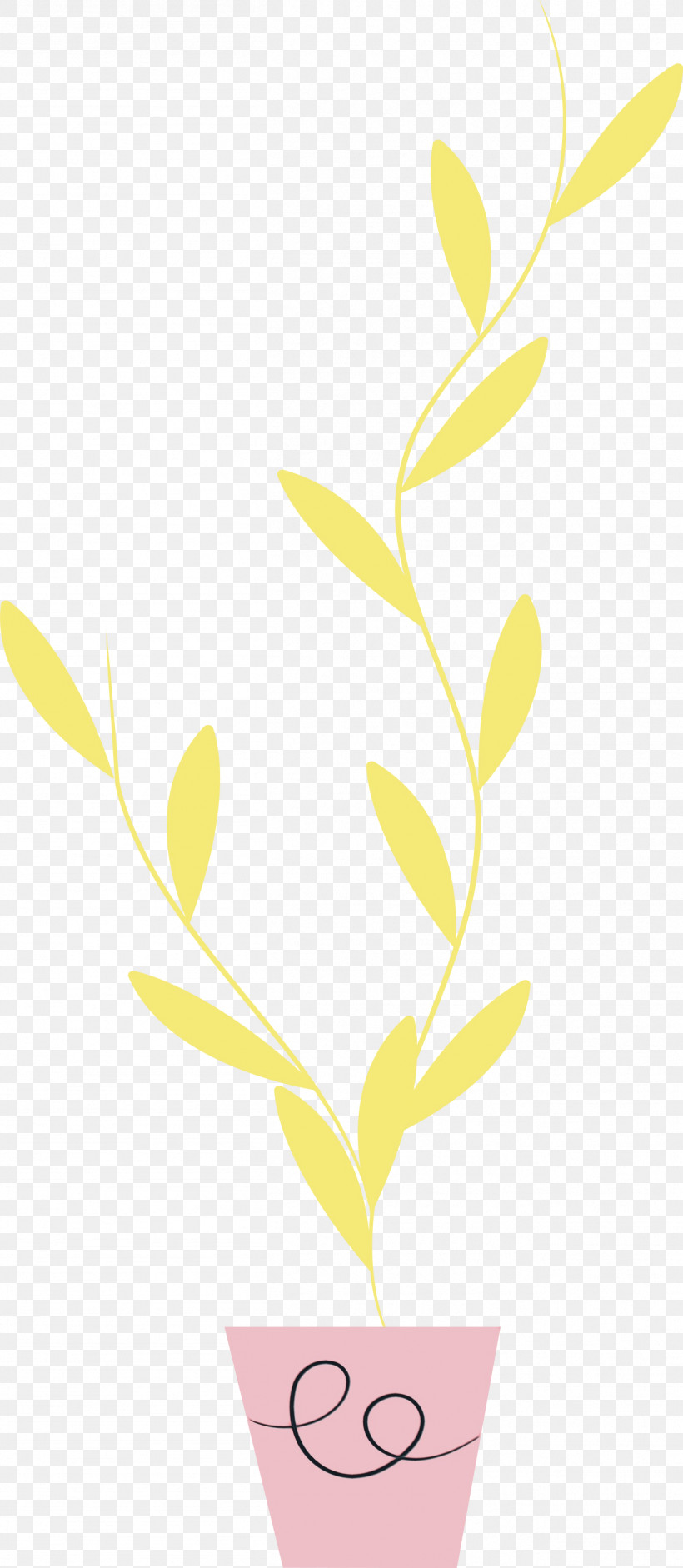 Plant Stem Leaf Grasses Yellow Commodity, PNG, 1307x3000px, Watercolor, Biology, Commodity, Grasses, Leaf Download Free