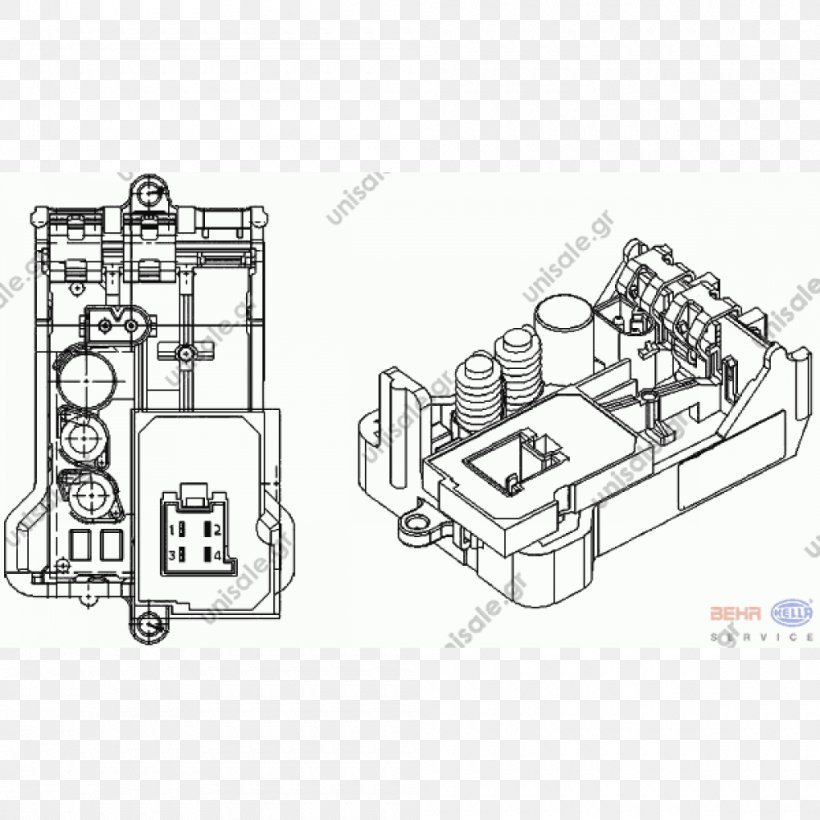 Renault 25 Electronic Component Car Mercedes-Benz, PNG, 1000x1000px, Renault, Auto Part, Black And White, Car, Drawing Download Free