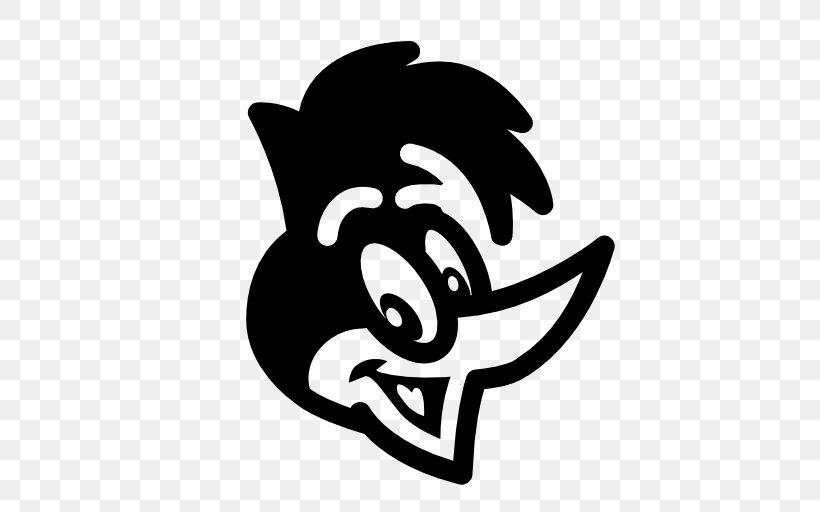 Woody Woodpecker Animation, PNG, 512x512px, Woody Woodpecker, Animation, Black, Black And White, Fictional Character Download Free