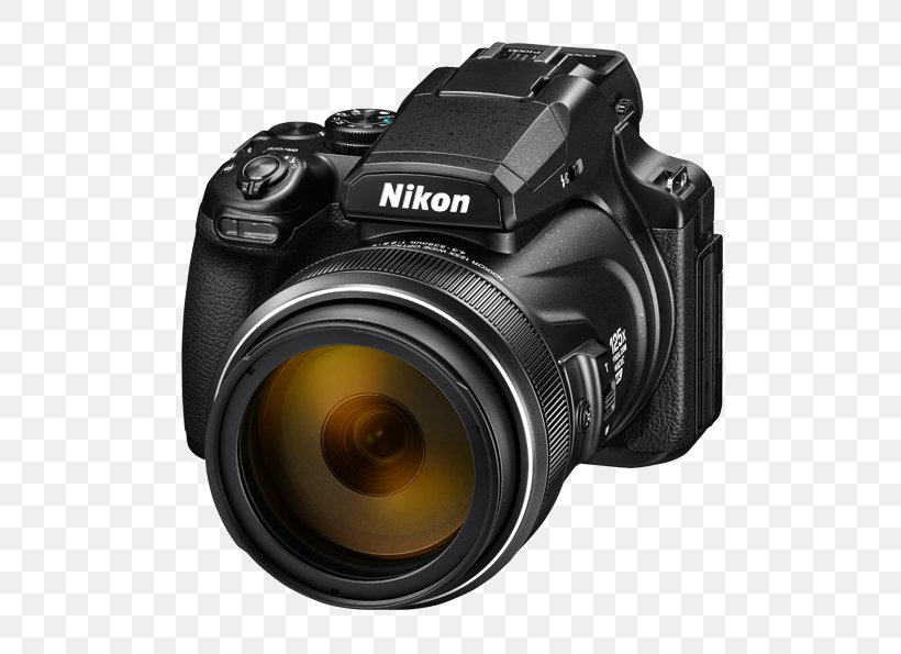 Digital SLR Nikon Coolpix P900 Zoom Lens Point-and-shoot Camera, PNG, 700x595px, Digital Slr, Camera, Camera Accessory, Camera Lens, Cameras Optics Download Free