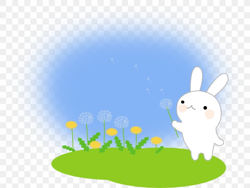 Hare Easter Bunny Desktop Wallpaper Clip Art, PNG, 1128x847px, Hare, Cartoon, Cloud, Cloud Computing, Computer Download Free