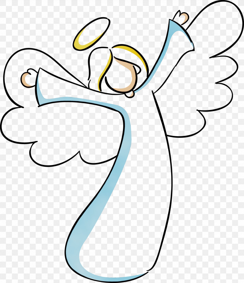 Line Art Cartoon Wing Coloring Book, PNG, 2582x2999px, Angel, Cartoon, Coloring Book, Line Art, Paint Download Free