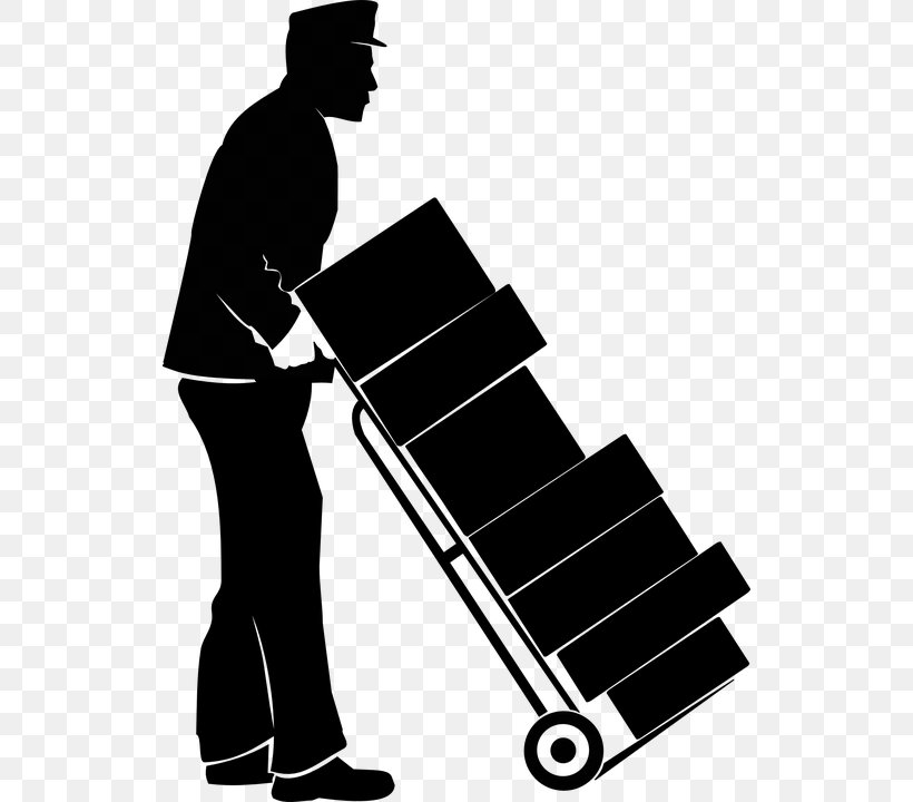 Mover Box Relocation Clip Art, PNG, 528x720px, Mover, Black, Black And White, Box, Hand Truck Download Free