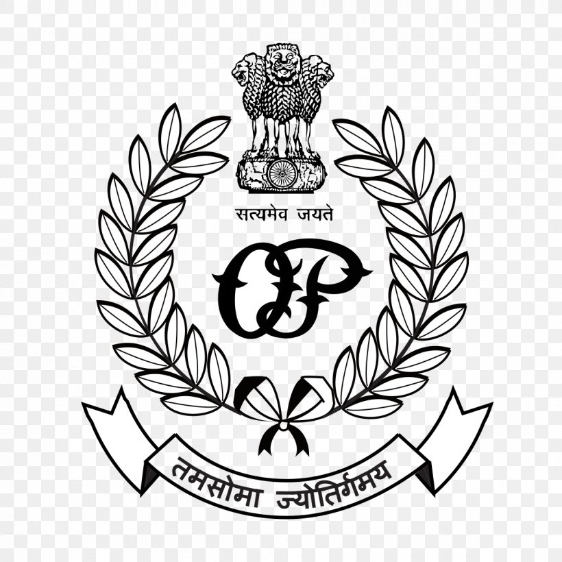 Odisha Police Cuttack Recruitment Constable, PNG, 1200x1200px, Odisha Police, Artwork, Black And White, Constable, Crest Download Free