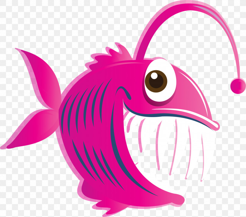 Pink Cartoon Violet Magenta Fish, PNG, 3000x2646px, Pink, Animal Figure, Cartoon, Drawing, Fish Download Free