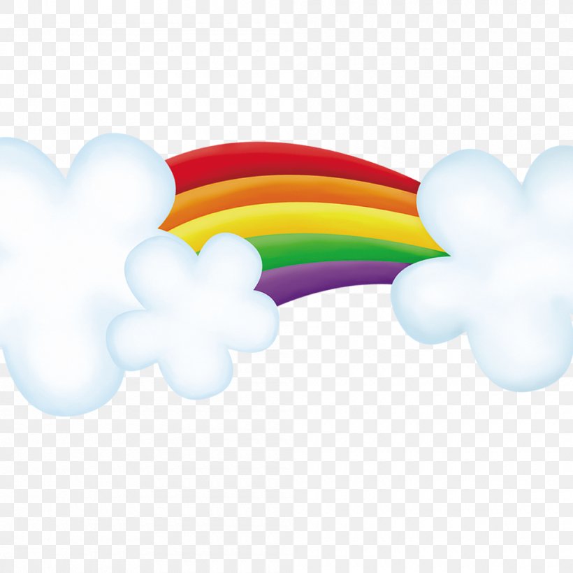 Cloud Rainbow Orange, PNG, 1000x1000px, Cloud, Balloon, Cartoon, Cloud Iridescence, Color Download Free