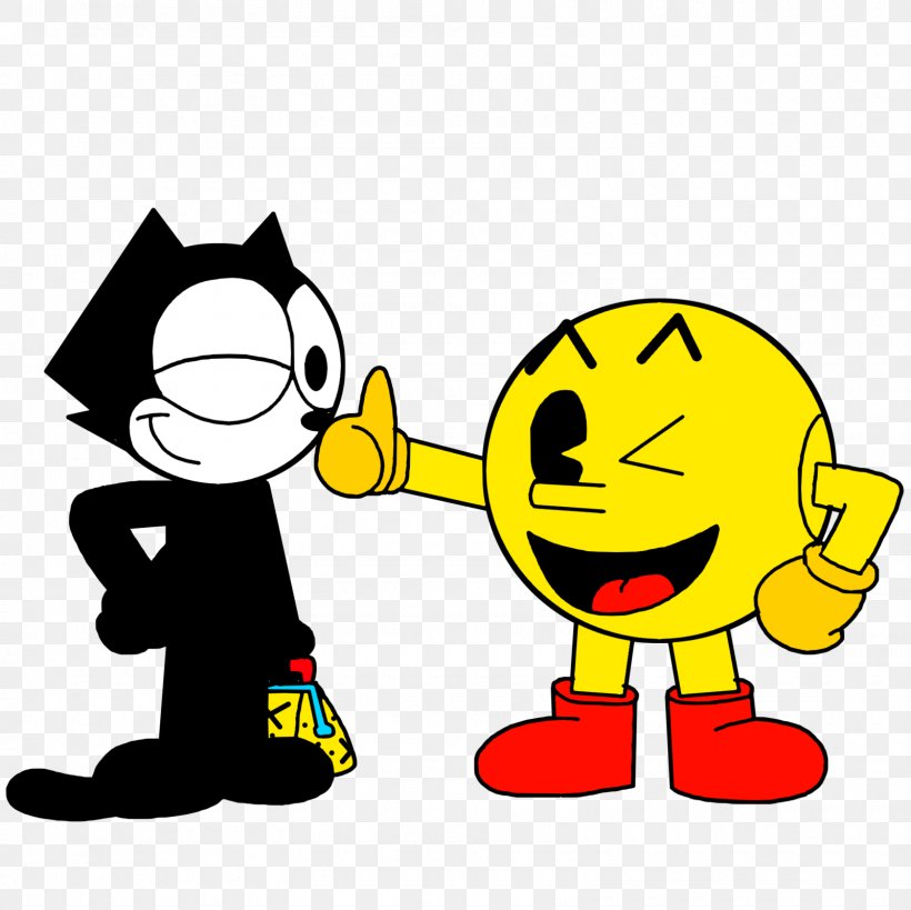 Felix The Cat Pac-Man Cartoon Crossover, PNG, 1600x1600px, Felix The Cat, Animated Cartoon, Animation, Area, Cartoon Download Free