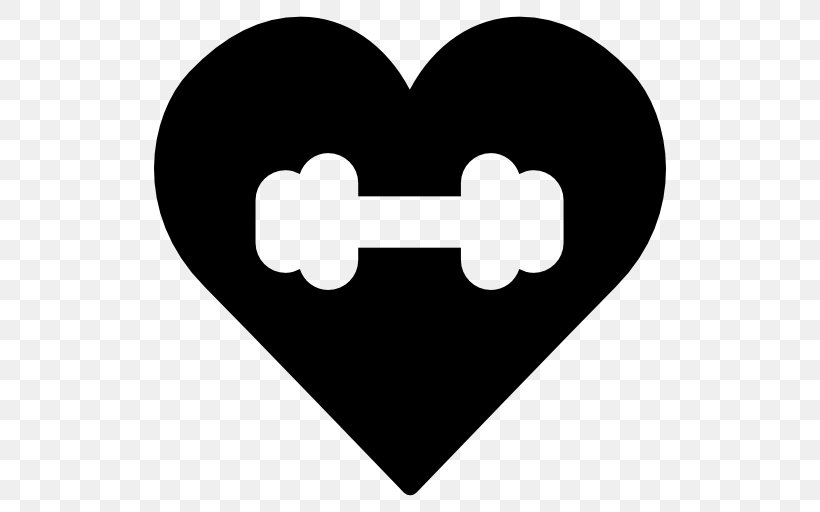 Heart, PNG, 512x512px, Fitness Centre, Black And White, Button, Dumbbell, Exercise Download Free