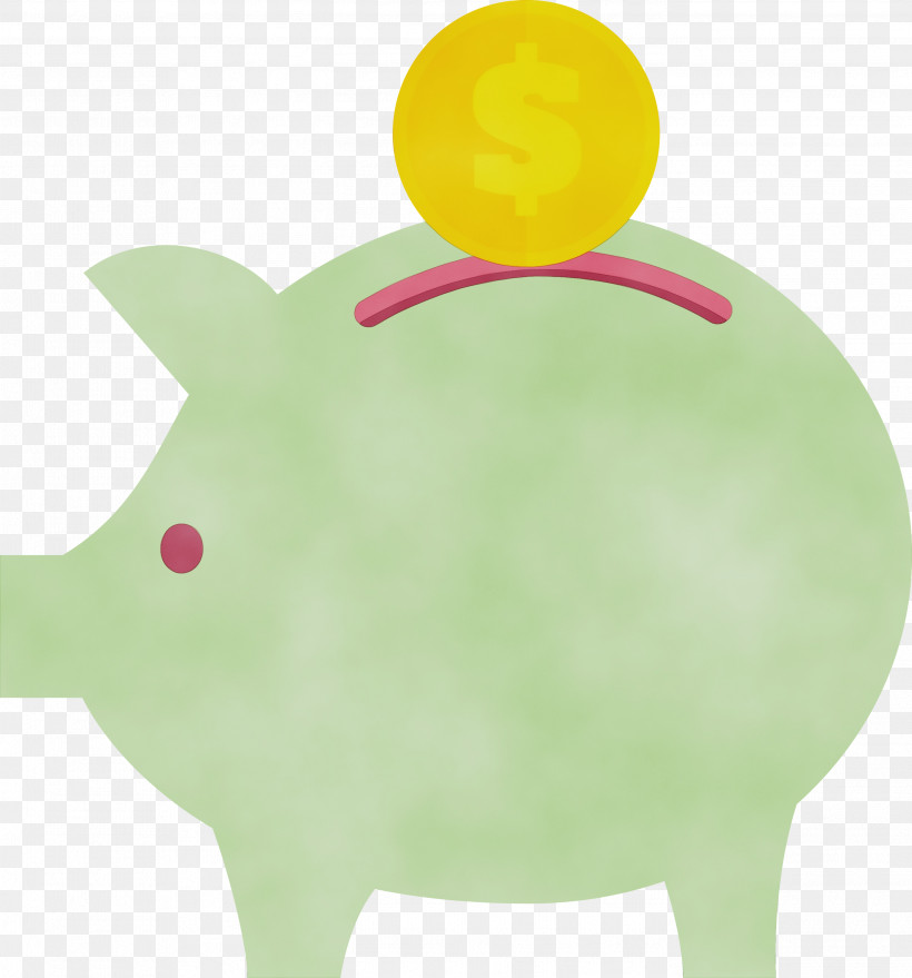 Piggy Bank, PNG, 2797x3000px, Tax Elements, Green, Paint, Piggy Bank, Snout Download Free