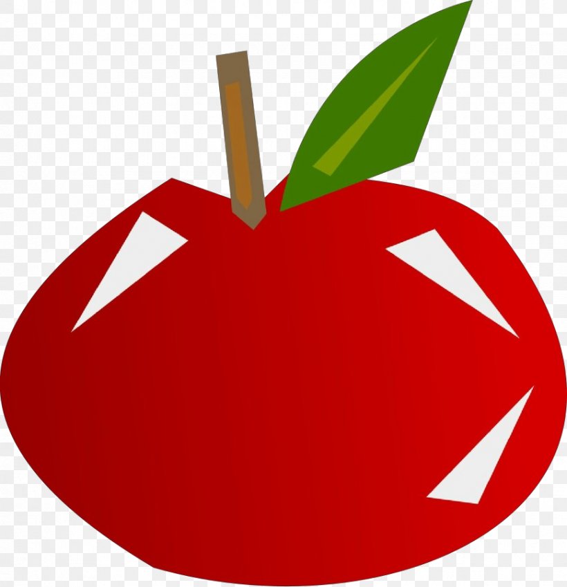 Red Fruit Clip Art Apple Leaf, PNG, 869x900px, Cartoon, Apple, Food, Fruit, Leaf Download Free