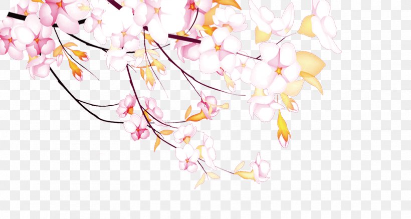 The Peach Blossom Spring Download, PNG, 1772x945px, Peach Blossom Spring, Blossom, Branch, Cherry Blossom, Floral Design Download Free