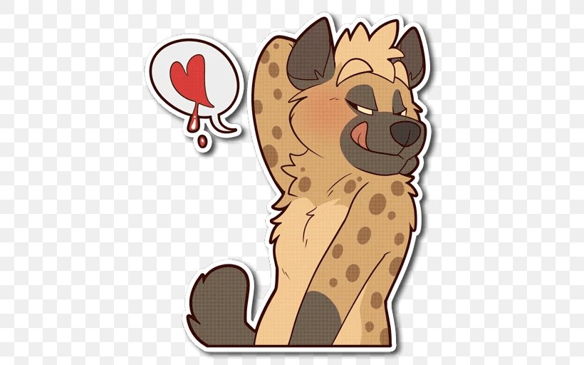 Lion Spotted Hyena Sticker Telegram, PNG, 512x512px, Lion, Bear, Big Cat, Big Cats, Canidae Download Free