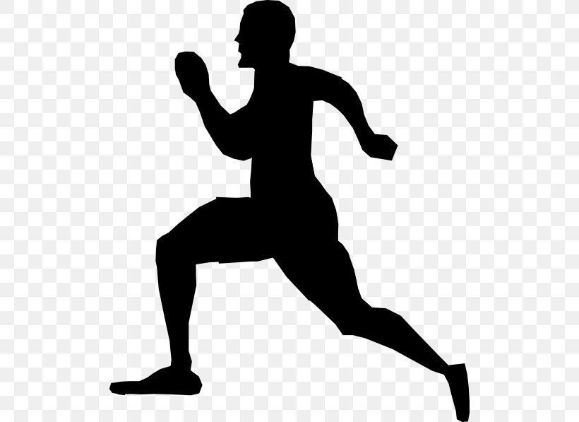 Running Clip Art, PNG, 510x597px, Running, Animation, Arm, Black And White, Hip Download Free