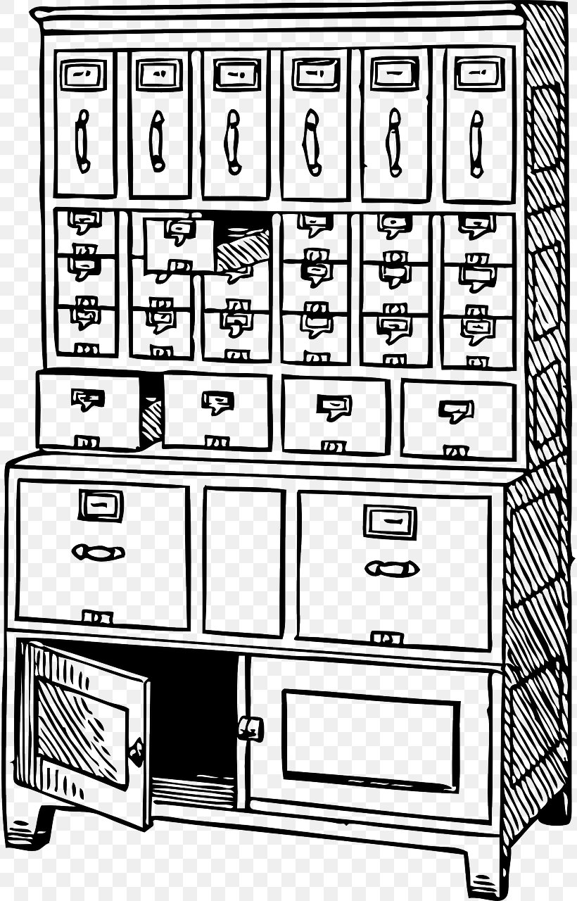 Furniture Kitchen Cabinet Drawer Clip Art, PNG, 816x1280px, Furniture, Area, Armoires Wardrobes, Black And White, Cabinetry Download Free