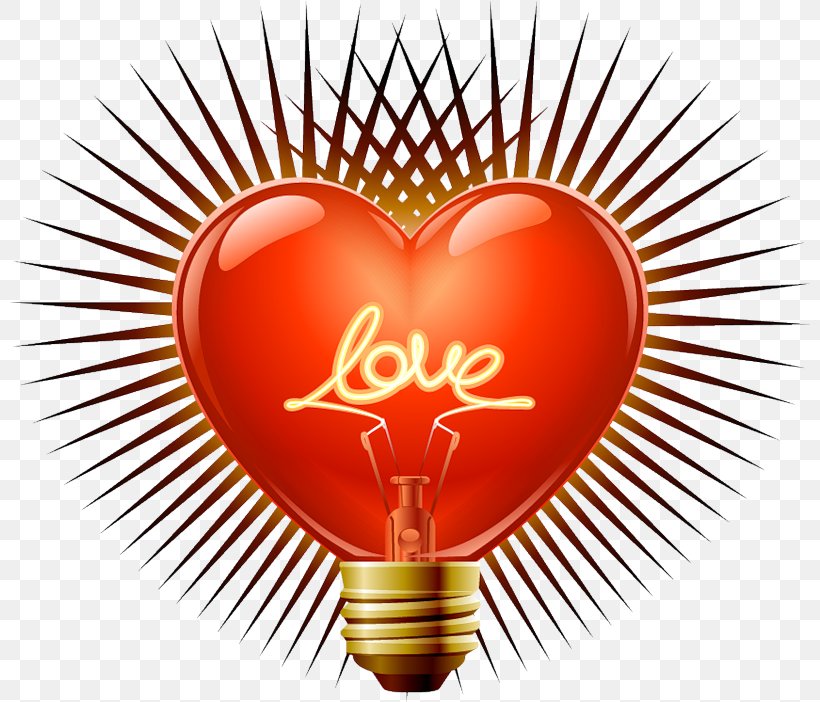Incandescent Light Bulb Heart Lamp, PNG, 800x702px, Watercolor, Cartoon, Flower, Frame, Heart Download Free