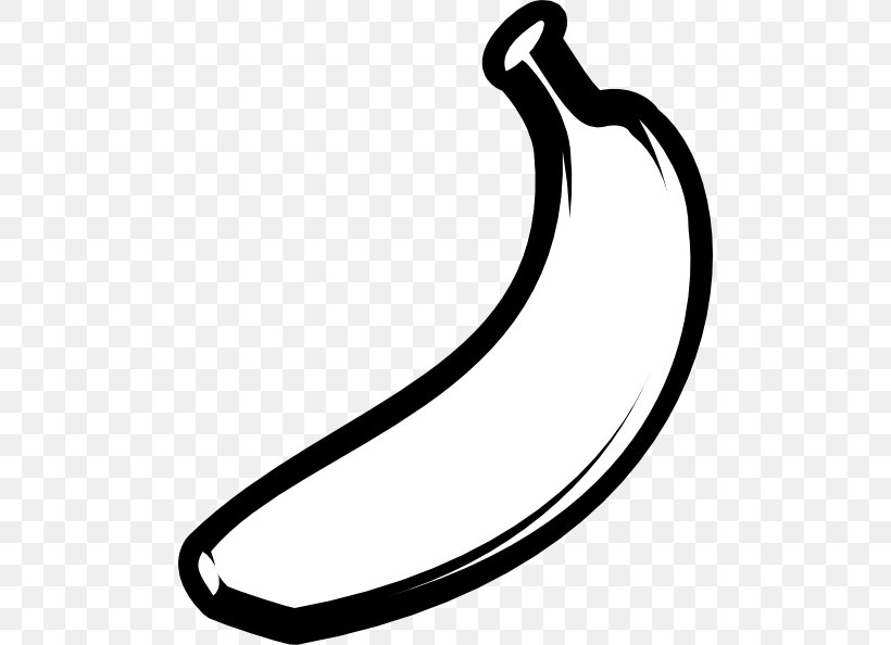 Muffin Banana Black Clip Art, PNG, 492x594px, Muffin, Banana, Black, Black And White, Cartoon Download Free