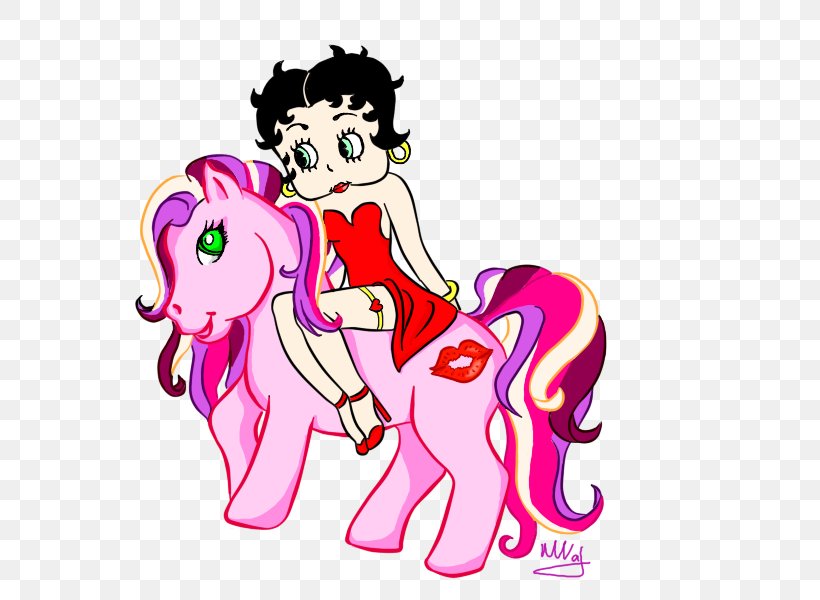 Pony Betty Boop Cartoon, PNG, 800x600px, Watercolor, Cartoon, Flower, Frame, Heart Download Free
