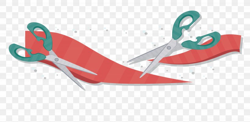 Scissors Red Opening Ceremony Ribbon, PNG, 5977x2931px, Opening Ceremony, Brand, Ceremony, Cutting, Faixa Download Free