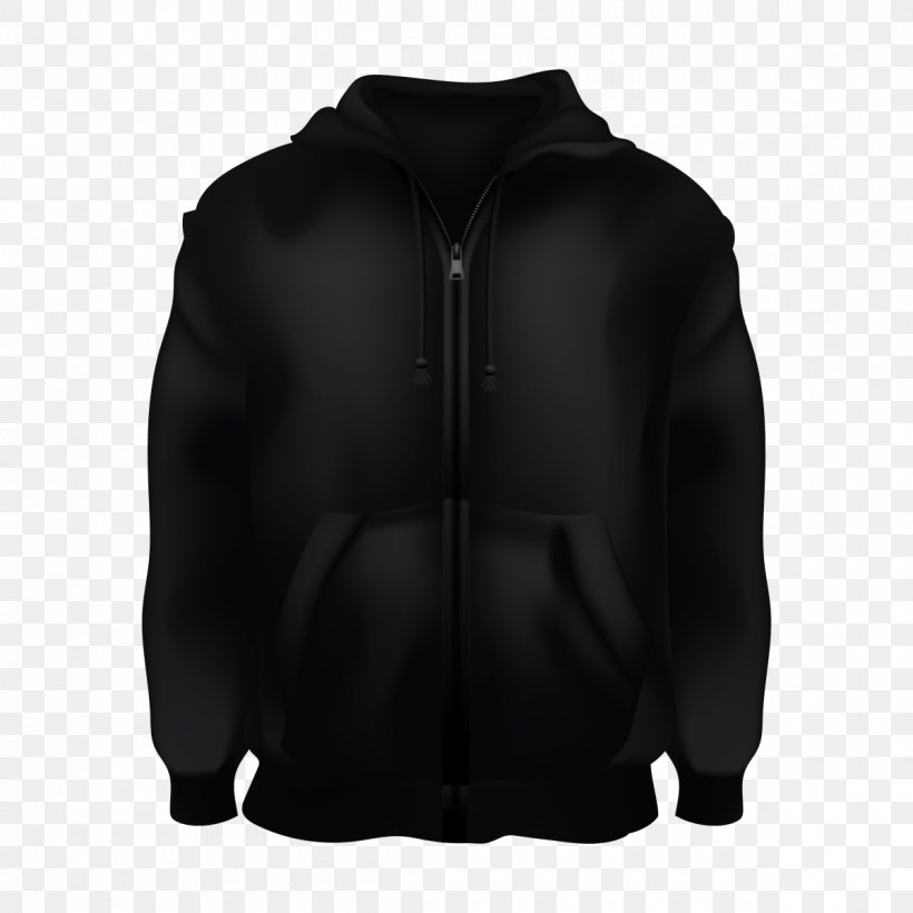 Hoodie T-shirt Sweater Clothing Jacket, PNG, 1200x1200px, Hoodie, Black, Bluza, Clothing, Crew Neck Download Free