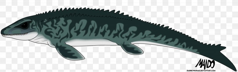 Mosasaurus Velociraptor Ankylosaurus Tyrannosaurus Drawing, PNG, 4000x1213px, Mosasaurus, Animal Figure, Ankylosaurus, Art, Carnivoran Download Free