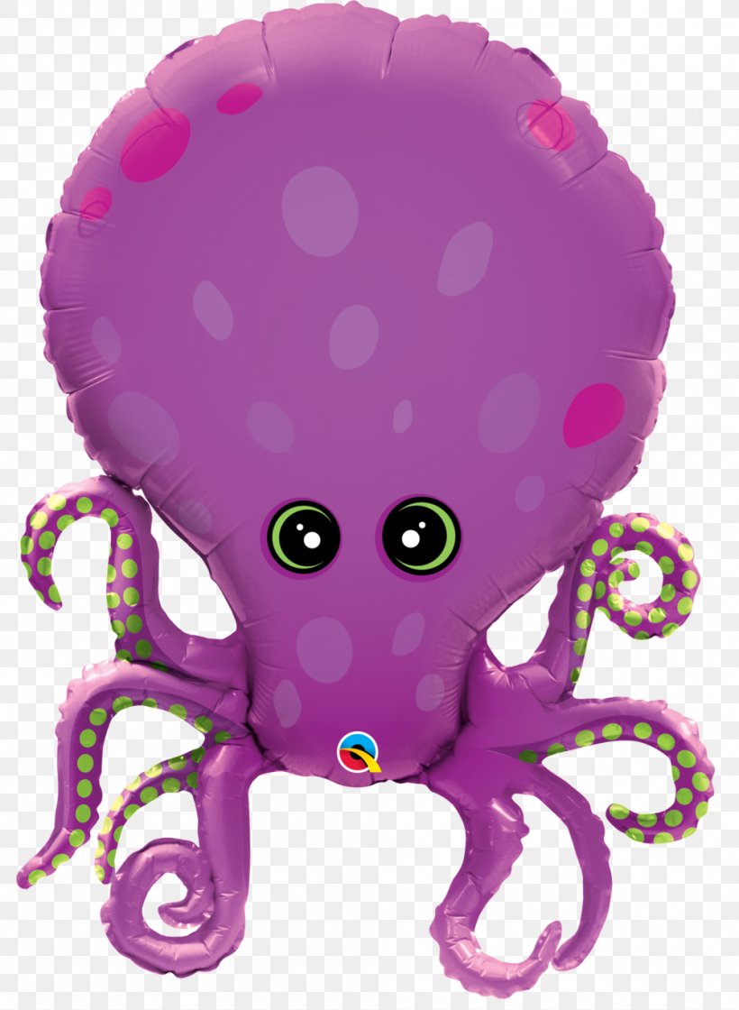 Mylar Balloon Party Octopus Birthday, PNG, 1000x1366px, Balloon, Bag, Birthday, Bopet, Cephalopod Download Free