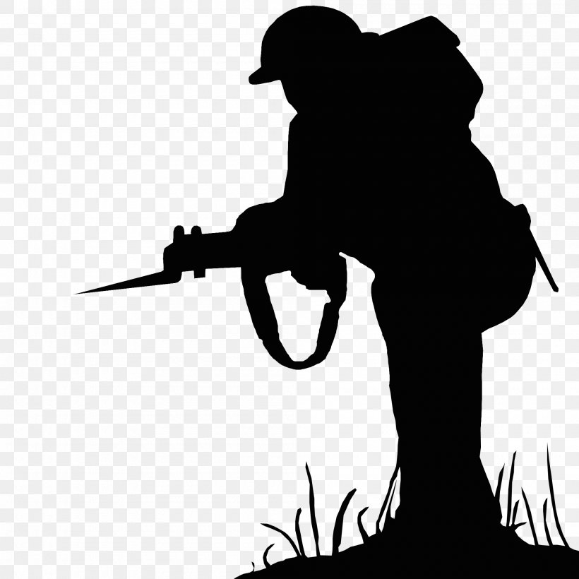 Silhouette Soldier Public Domain, PNG, 2000x2000px, Silhouette, Art, Black, Black And White, Fictional Character Download Free